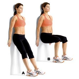 Wall squat challenge