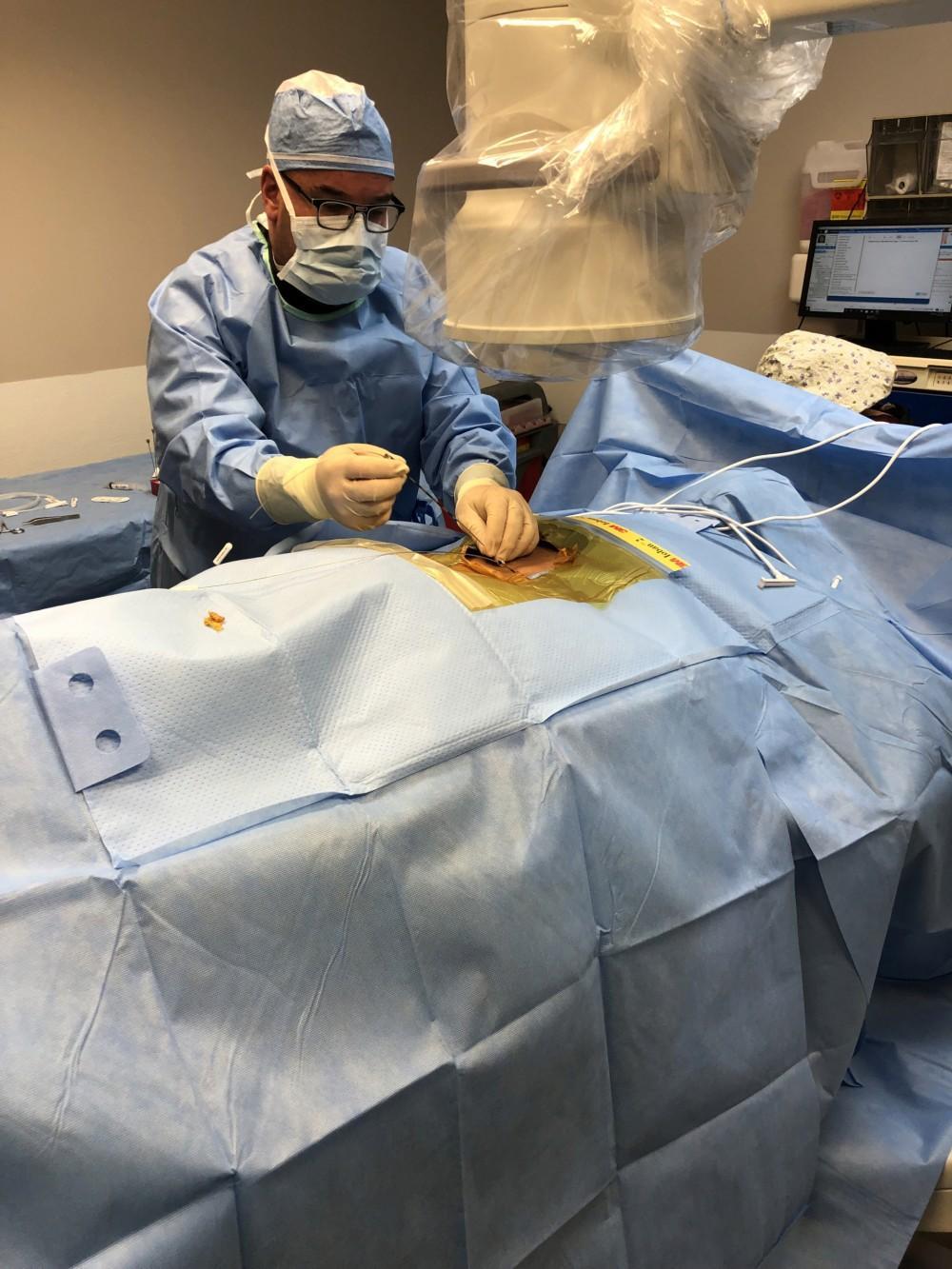 Doctor doing surgery